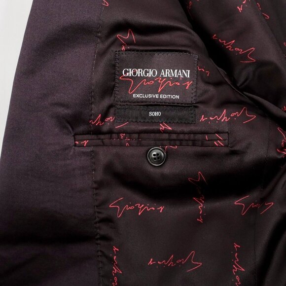 Giorgio Armani Black Label jacket blazer 48/ 38 Exclusive Edition dinner tuxedo - Picture 3 of 11